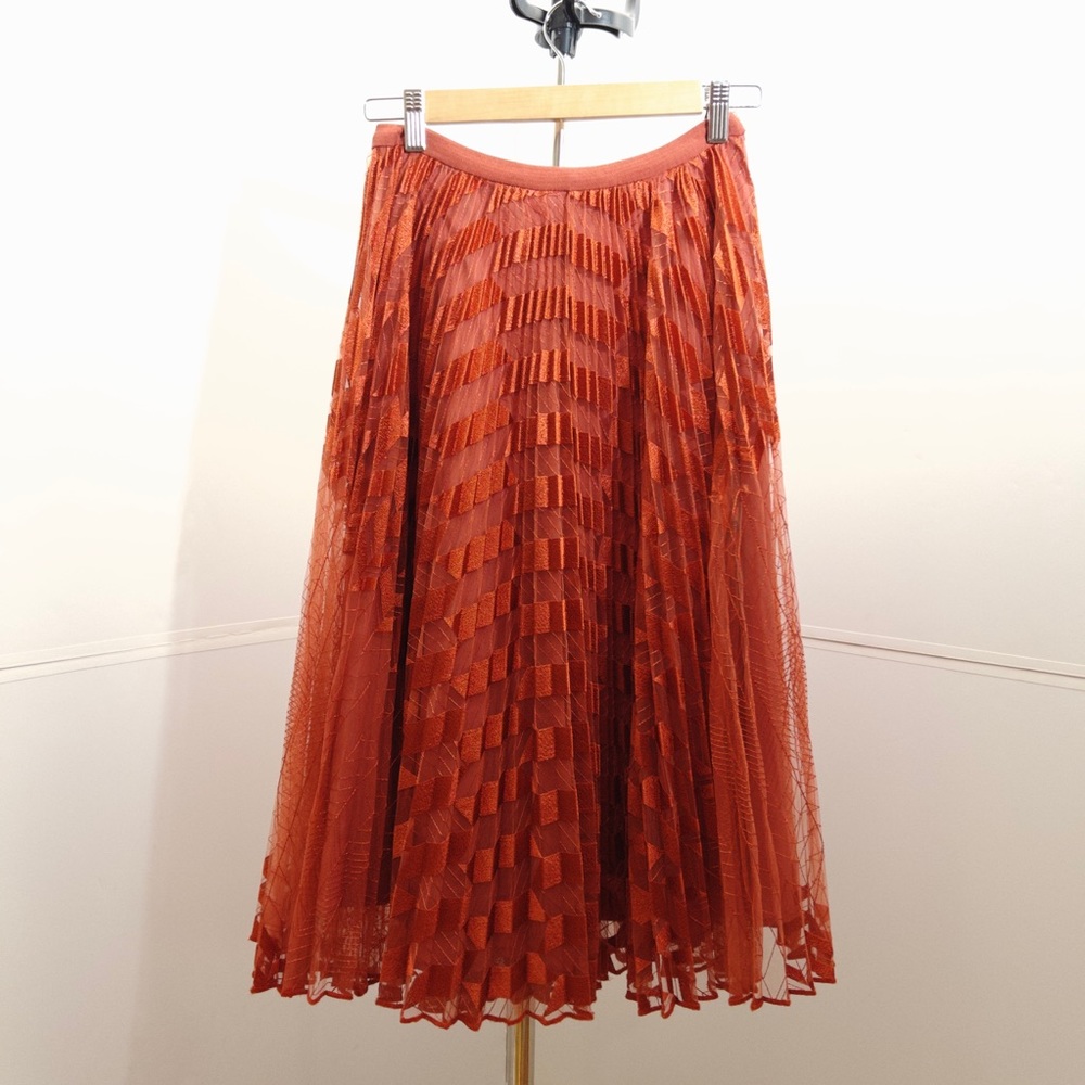 Max&Co pleated maxi skirt